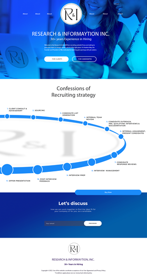 Landing Page Design by WNP for Research & InforMAYtion, Inc | Design: #29835645