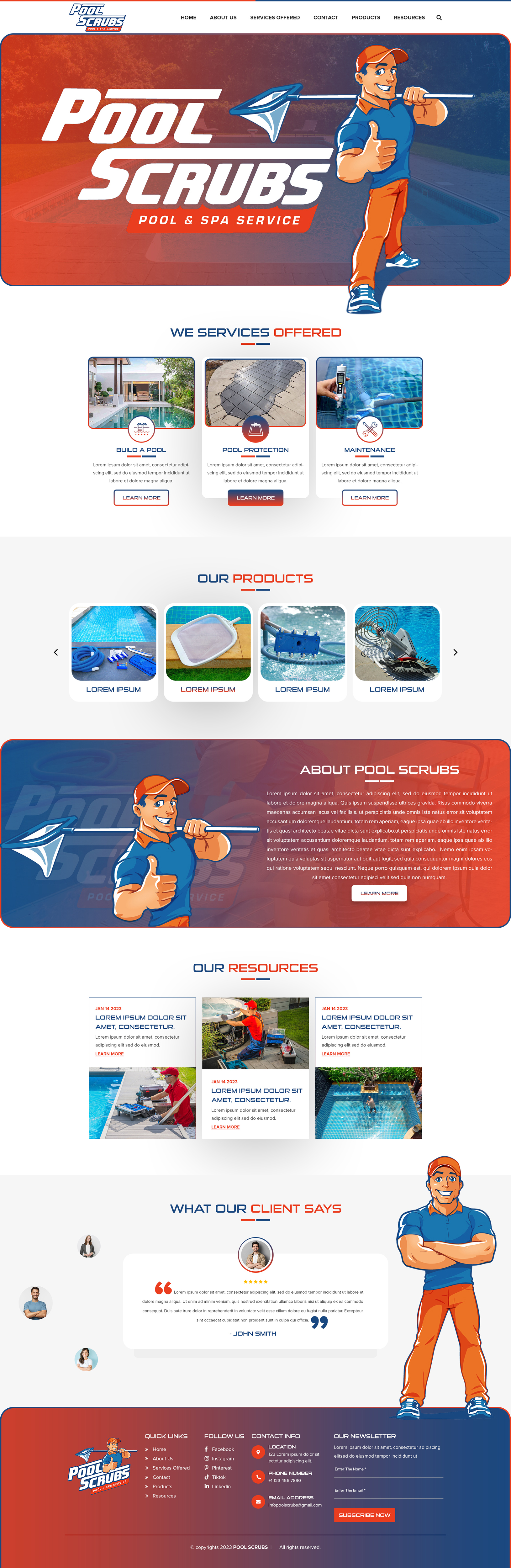 Wix Design by Titan Eagle for Pool Scrubs | Design #29830073