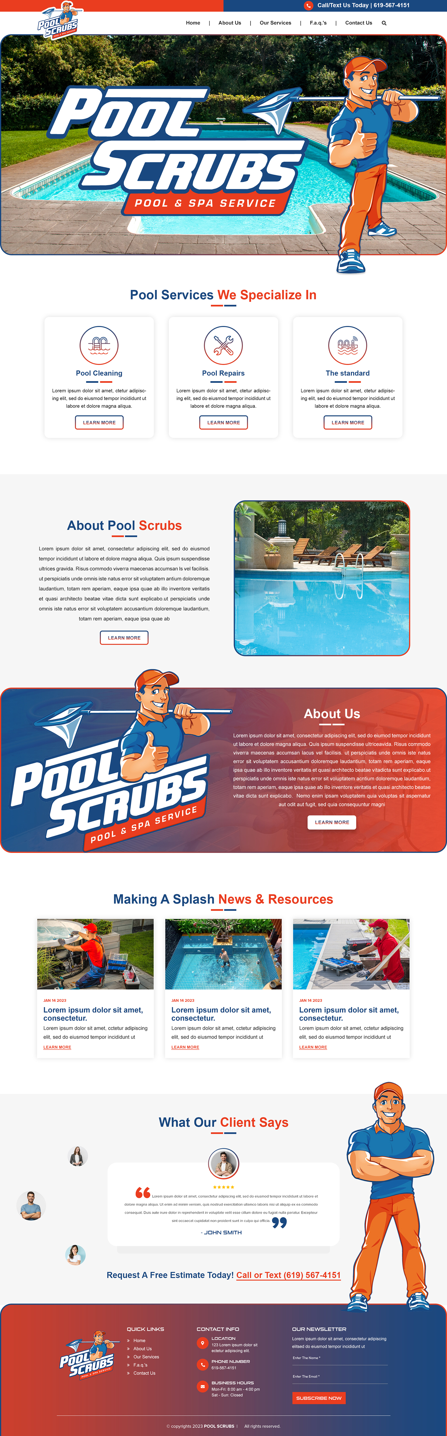 Wix Design by Titan Eagle for Pool Scrubs | Design #30000103