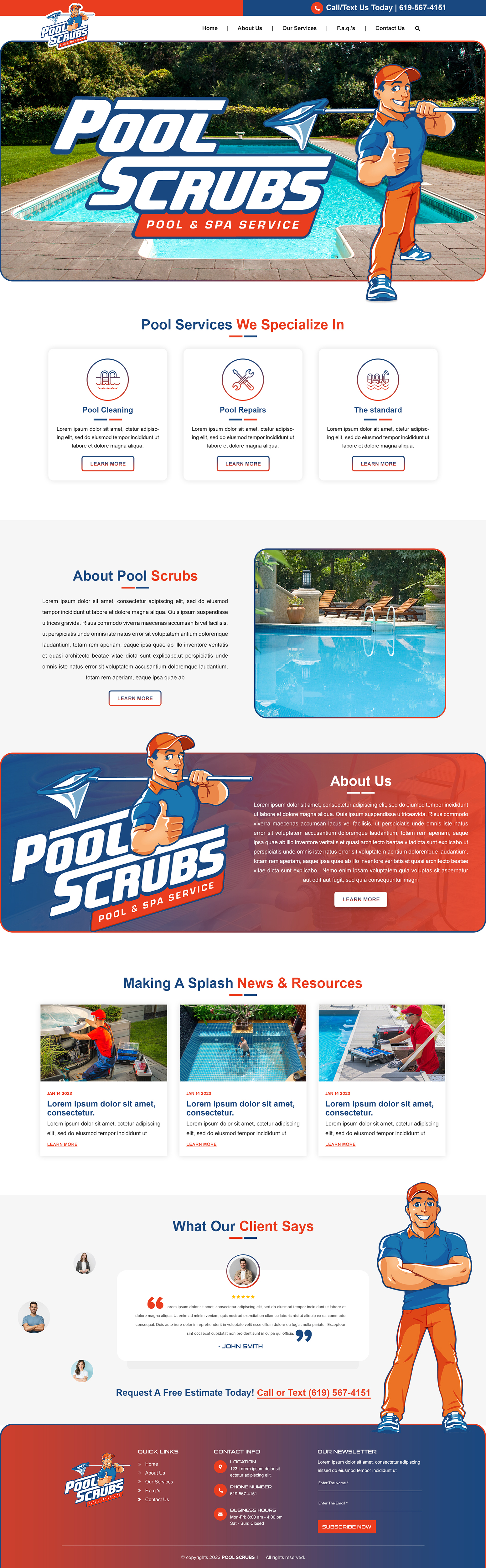 Wix Design by Titan Eagle for Pool Scrubs | Design #30006515
