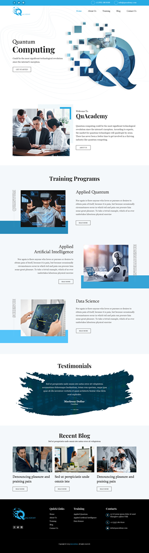 Web Design by sai.designer87 for this project | Design #29823904
