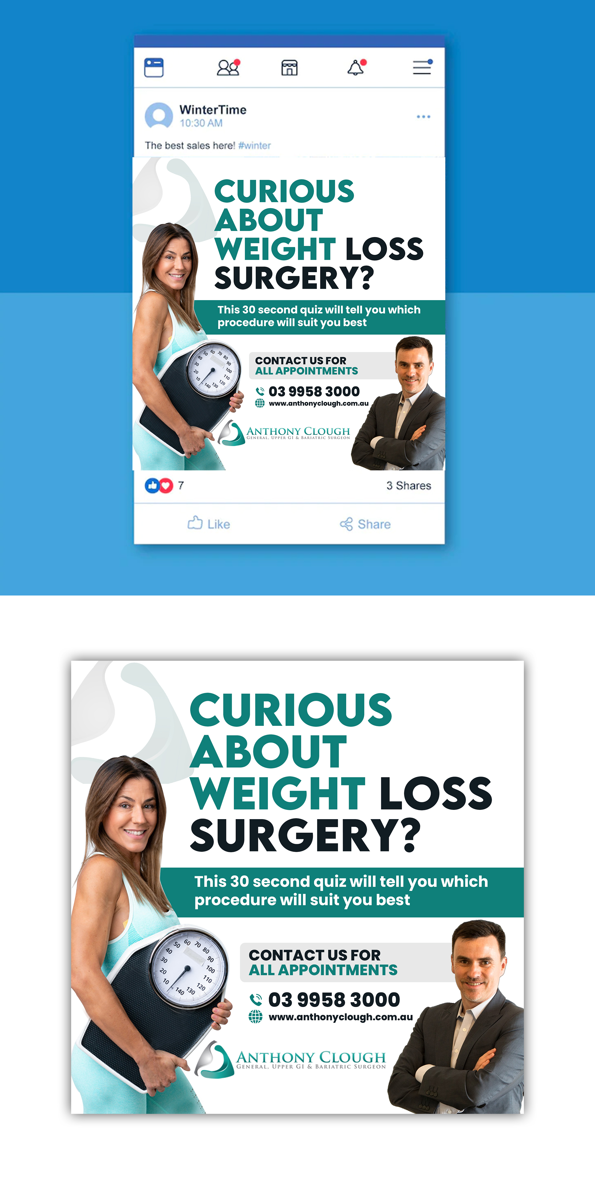 Facebook Design by debdesign for Anthony Clough | Design #29828893