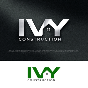 Logo Design by AlphabetZero.co.uk for Ivy Constructions Australia Pty Ltd | Design: #29864843