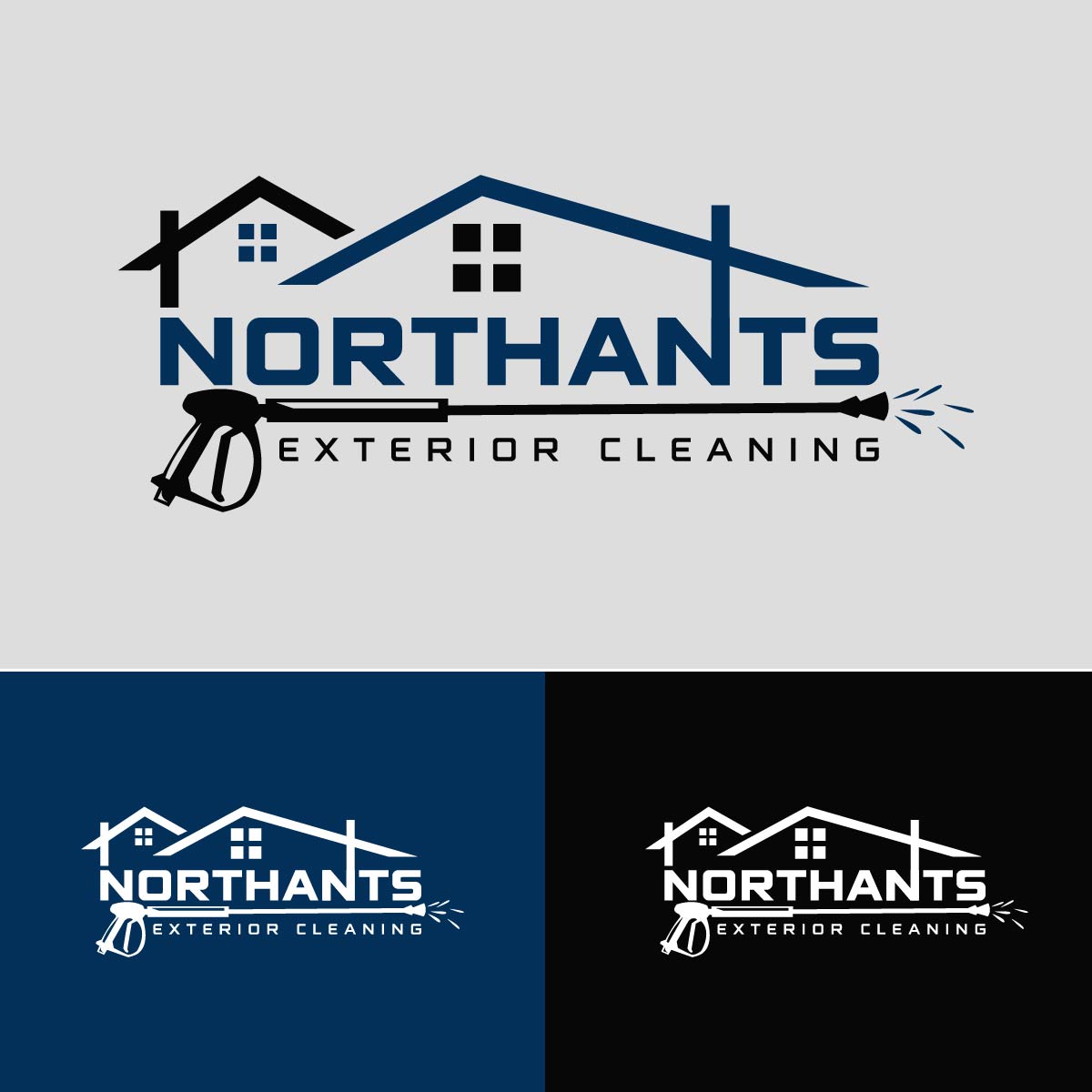 Logo Design by fly  design for Northants Exterior cleaning  | Design #29844544