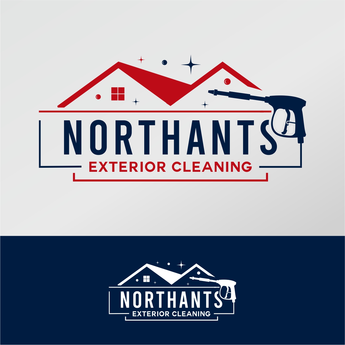 Logo Design by fly  design for Northants Exterior cleaning  | Design #29844545