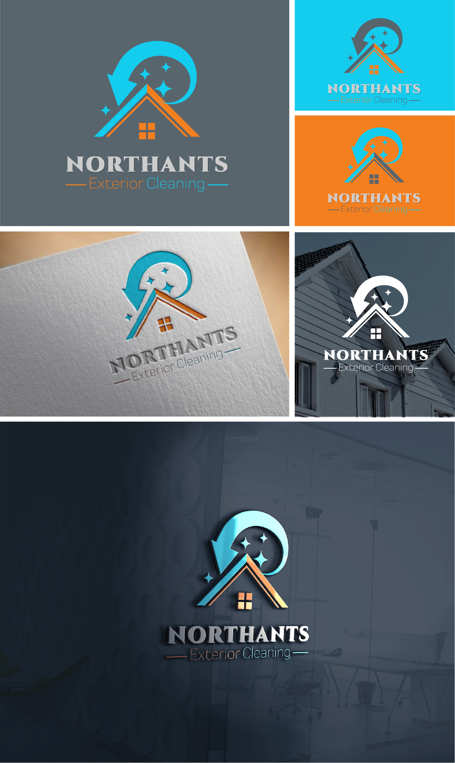 Logo Design by vidarshana 2 for Northants Exterior cleaning  | Design #29845215