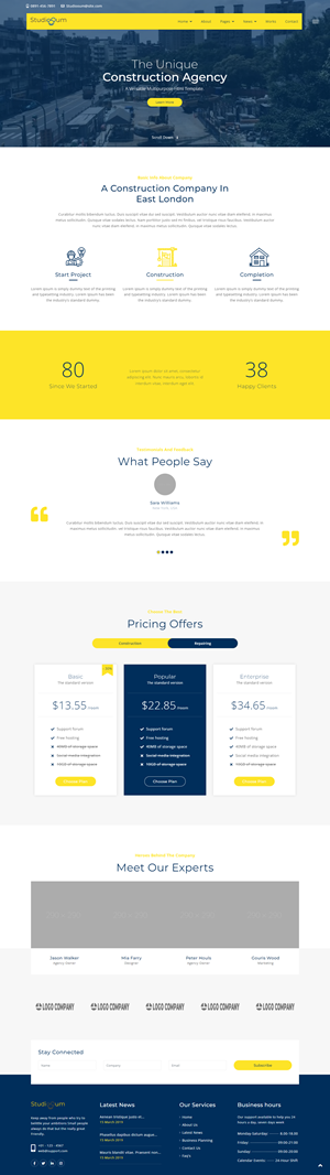 Web Design by i.zagaouch for Noah Lutz Online Marketing | Design: #29855111