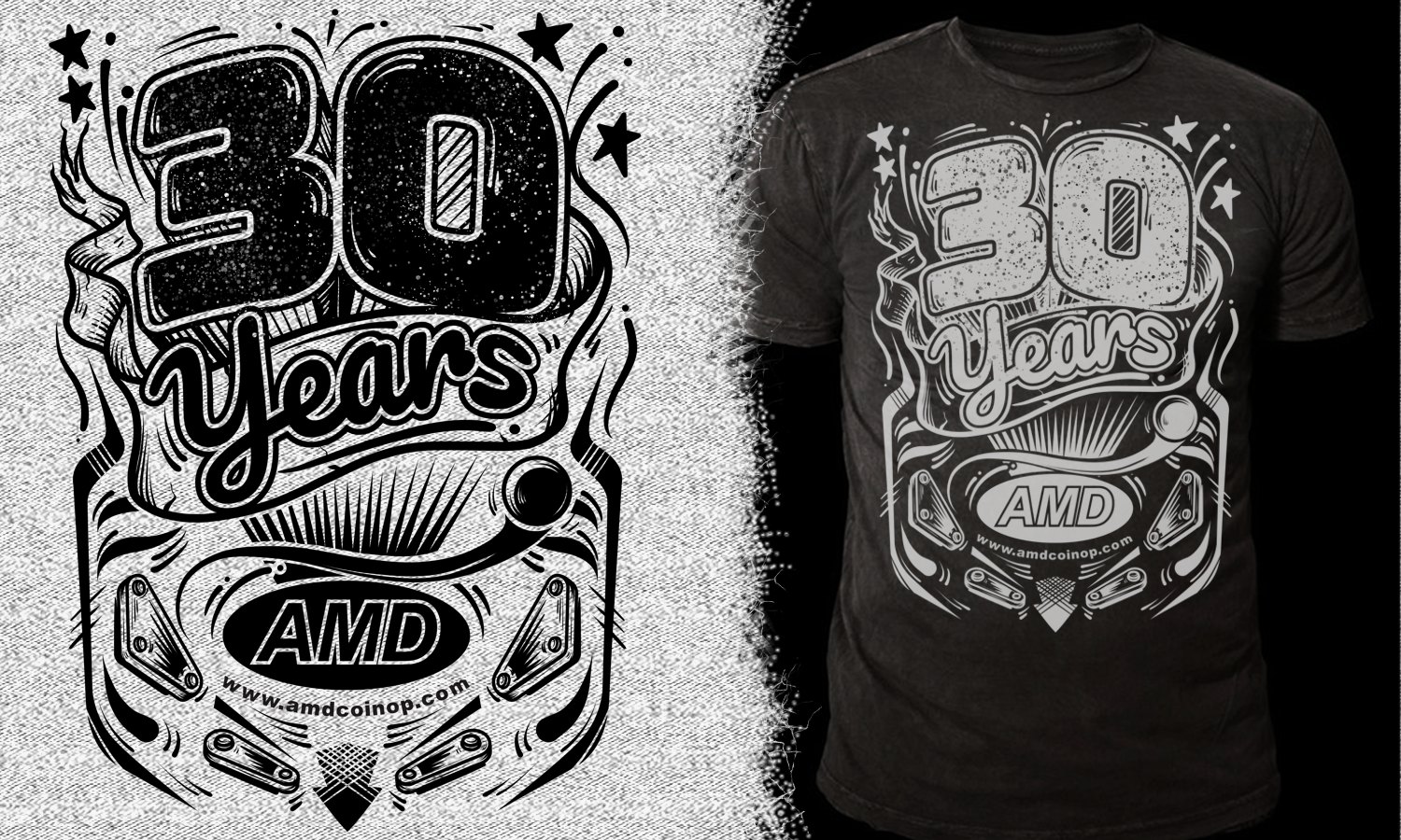 T-shirt Design by Falih A for AMUSEMENT MACHINE DISTRIBUTORS | Design #29869952