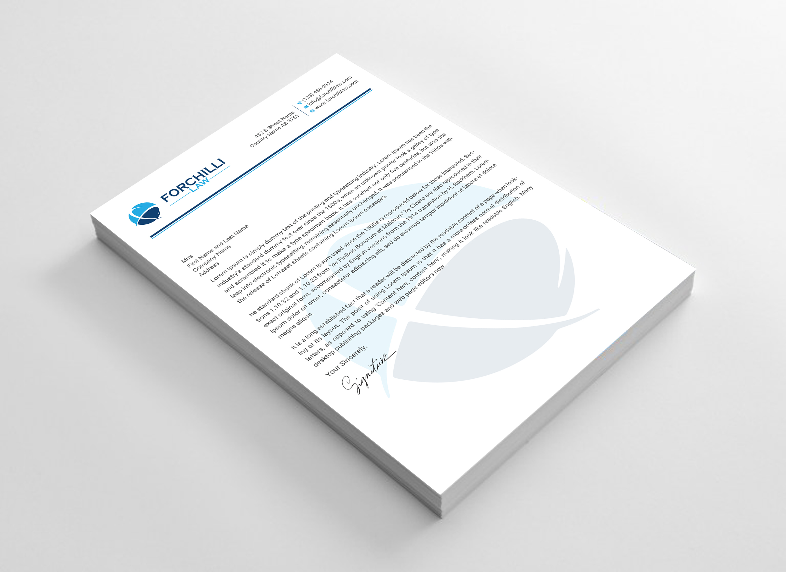 Stationery Design by Uttom 2 for this project | Design #29848168