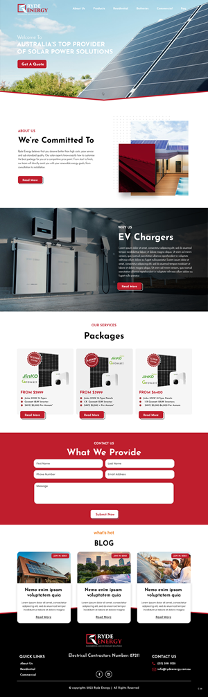 Diseño Web por pb para Ryde Energy | Diseño: #29860558