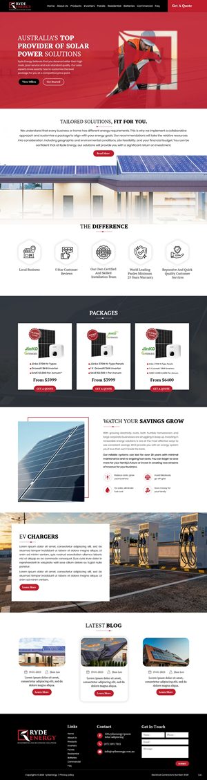 Diseño Web por pb para Ryde Energy | Diseño: #29866752