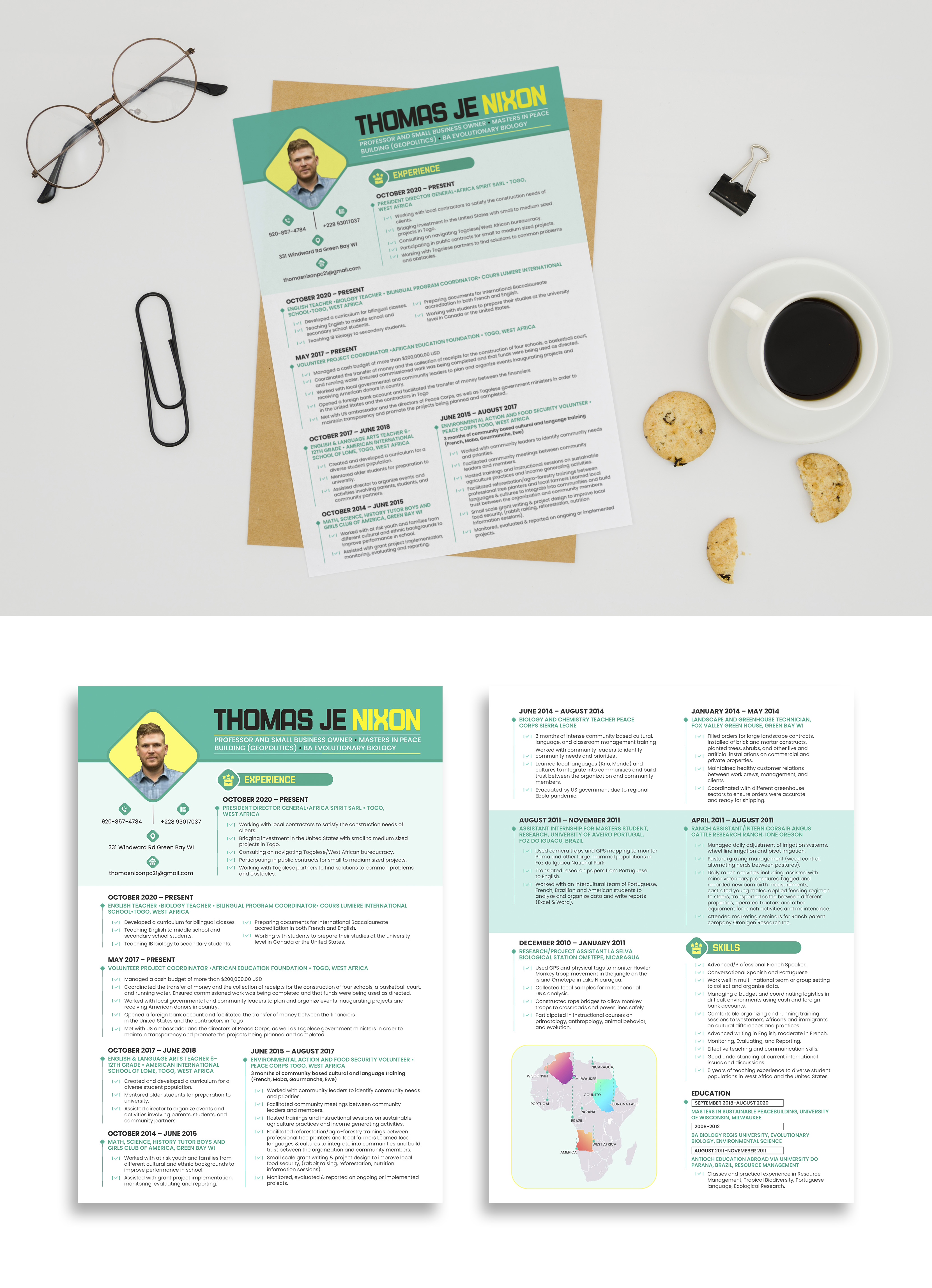 Resume Design by debdesign for African Spirit | Design #29863900