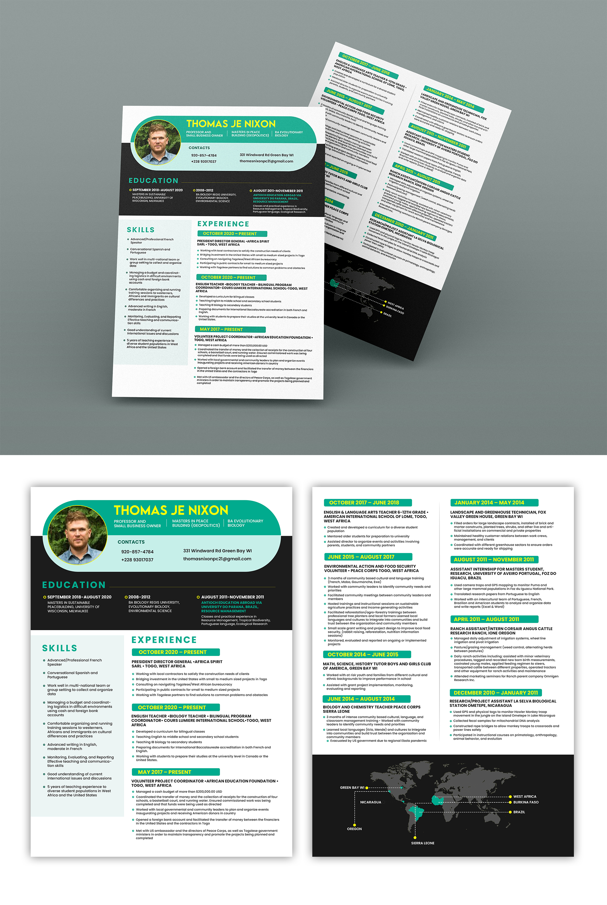 Resume Design by debdesign for African Spirit | Design #29868807
