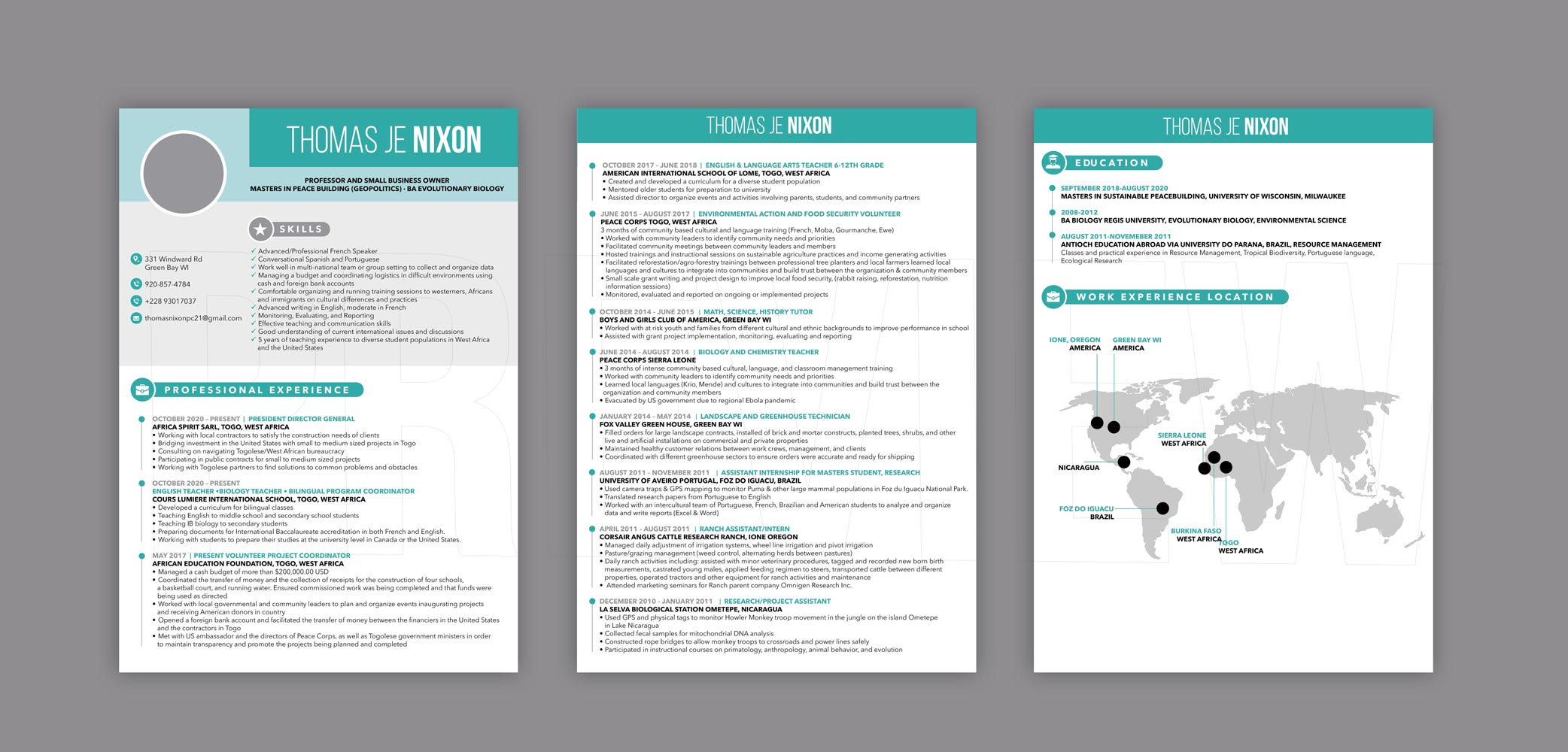 Resume Design by DA. for African Spirit | Design #29862820