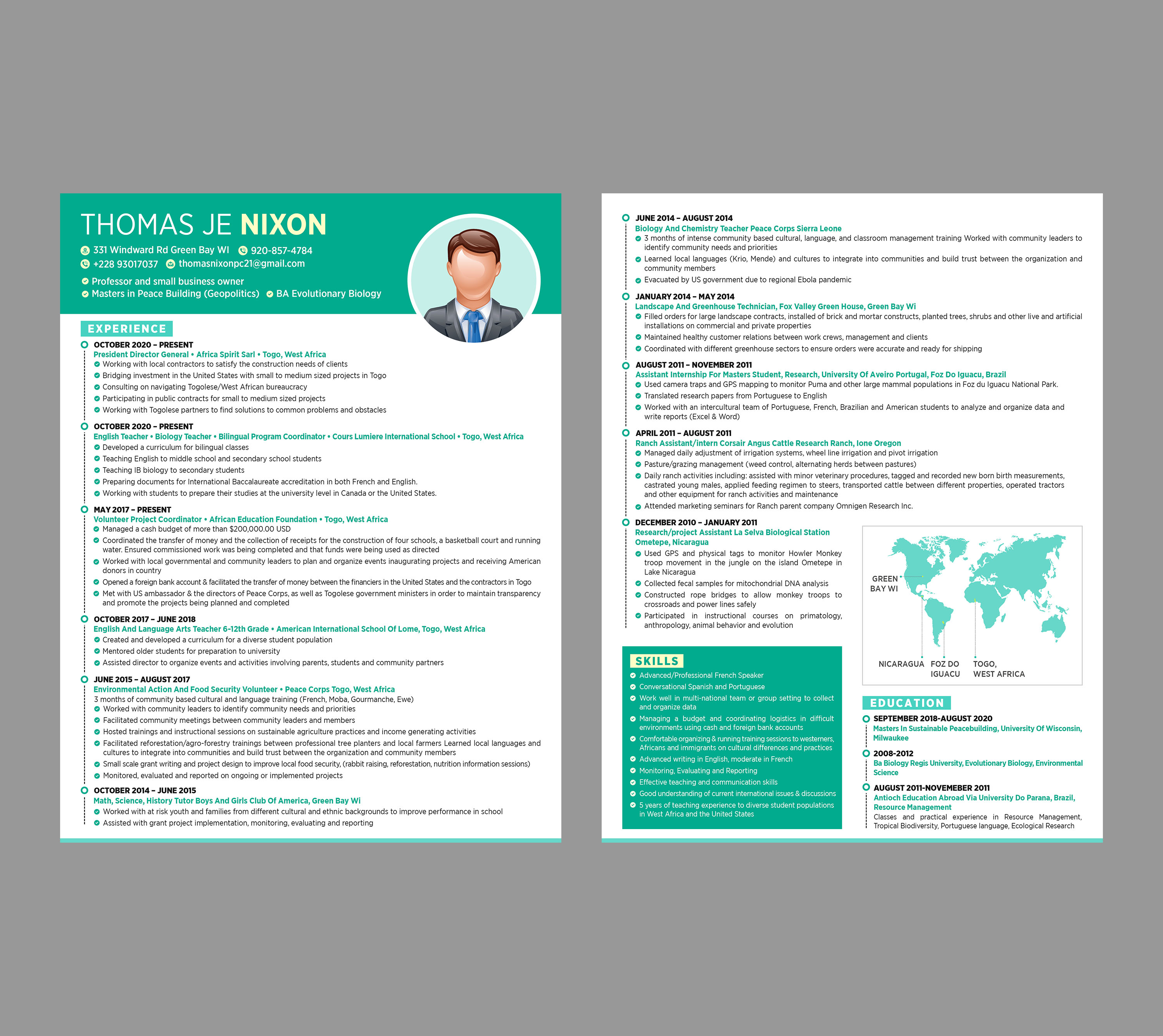 Resume Design by GraphicsGuru for African Spirit | Design #29867776
