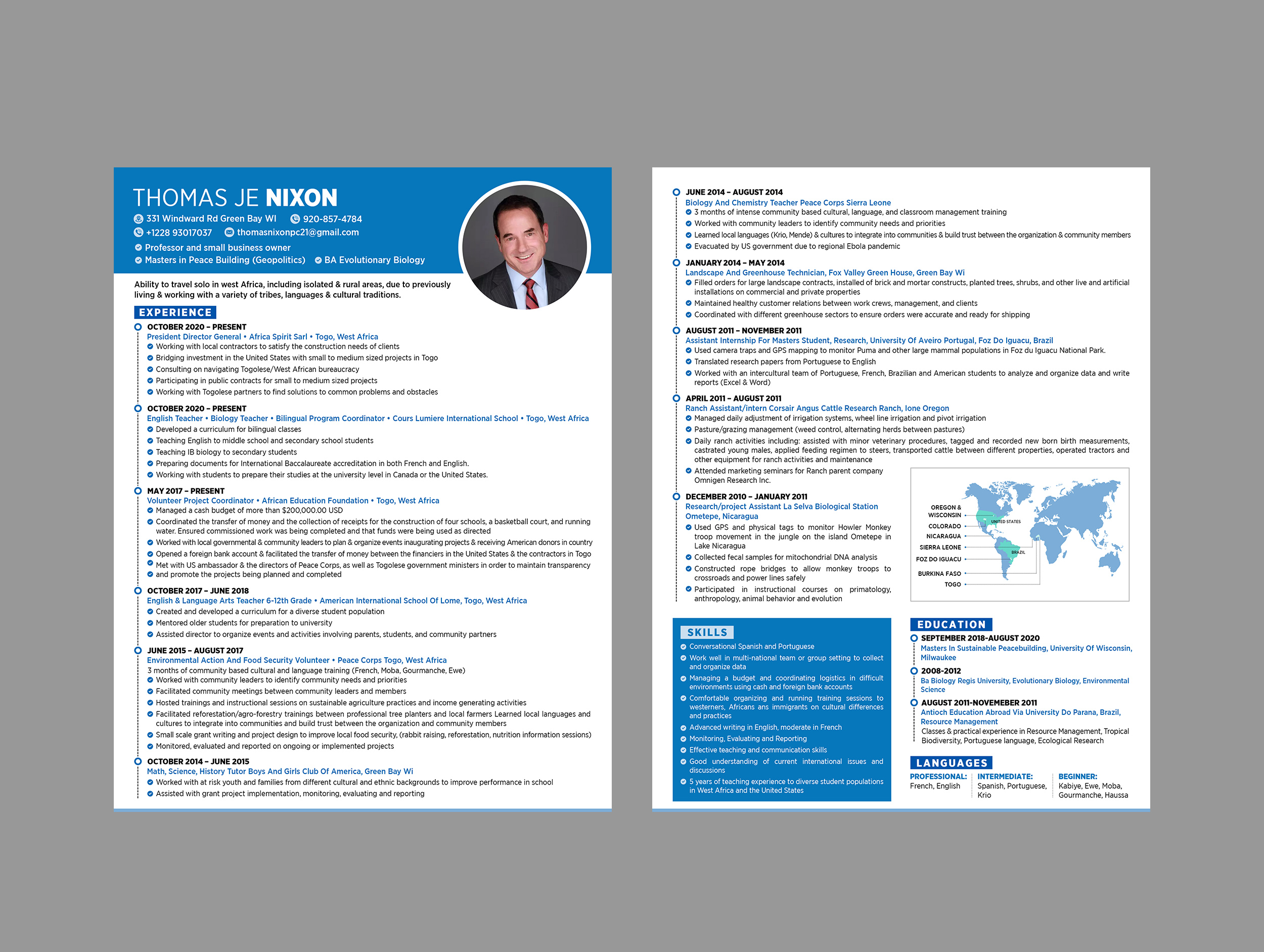 Resume Design by GraphicsGuru for African Spirit | Design #29875459