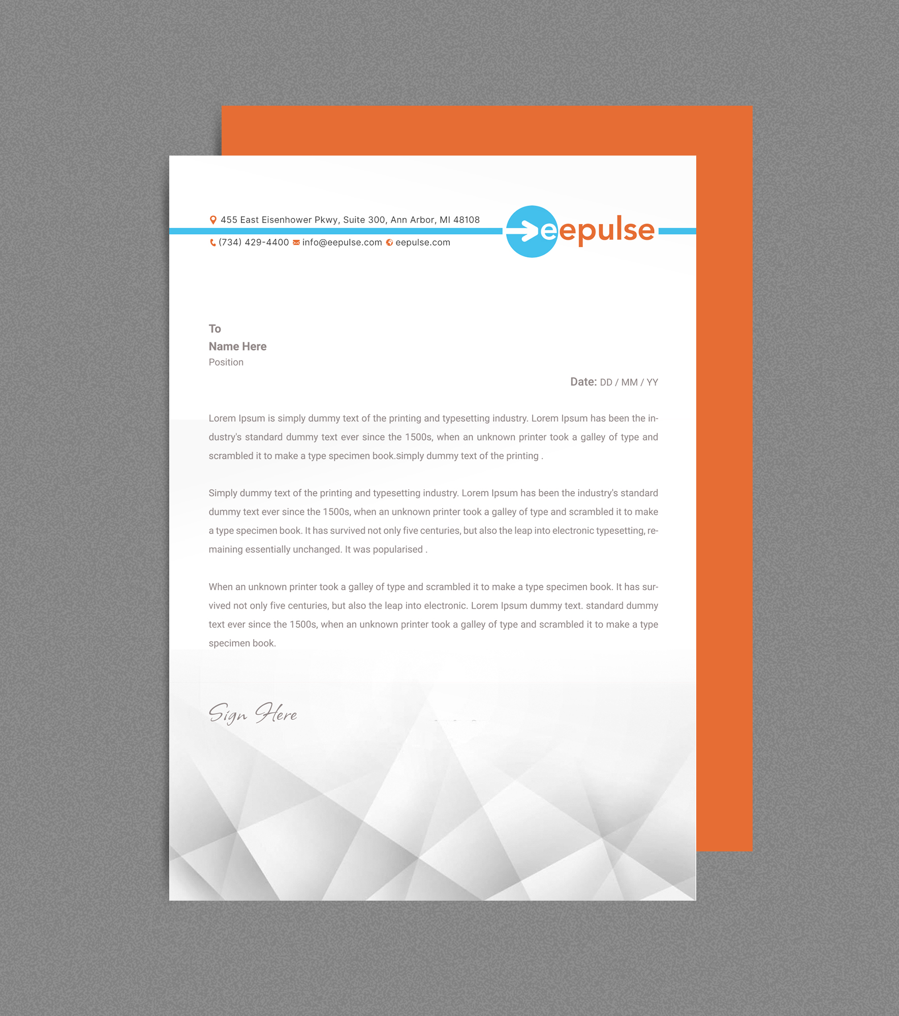 Schreibwaren-Design von Sun Moon Graphic Designer für eePulse, Inc. | Design #29858076