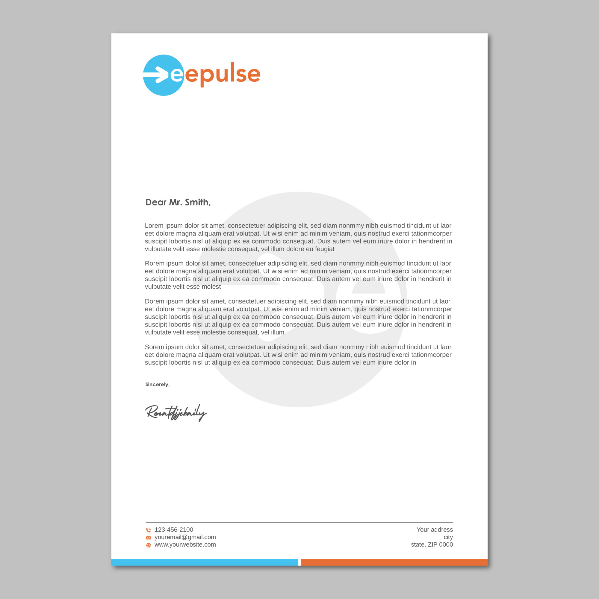 Schreibwaren-Design von LAXMI DESIGNHUB für eePulse, Inc. | Design #29857067