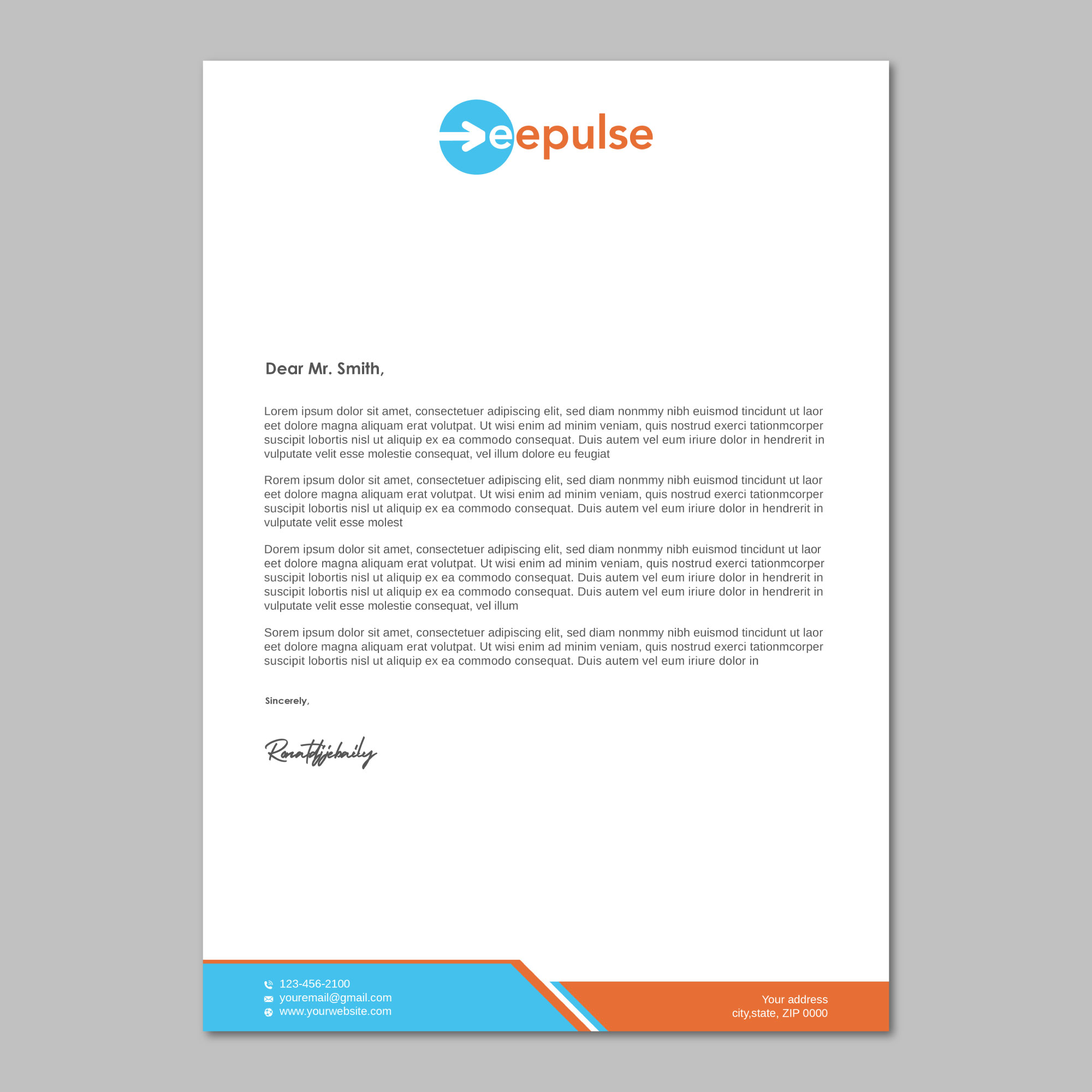 Schreibwaren-Design von LAXMI DESIGNHUB für eePulse, Inc. | Design #29857068