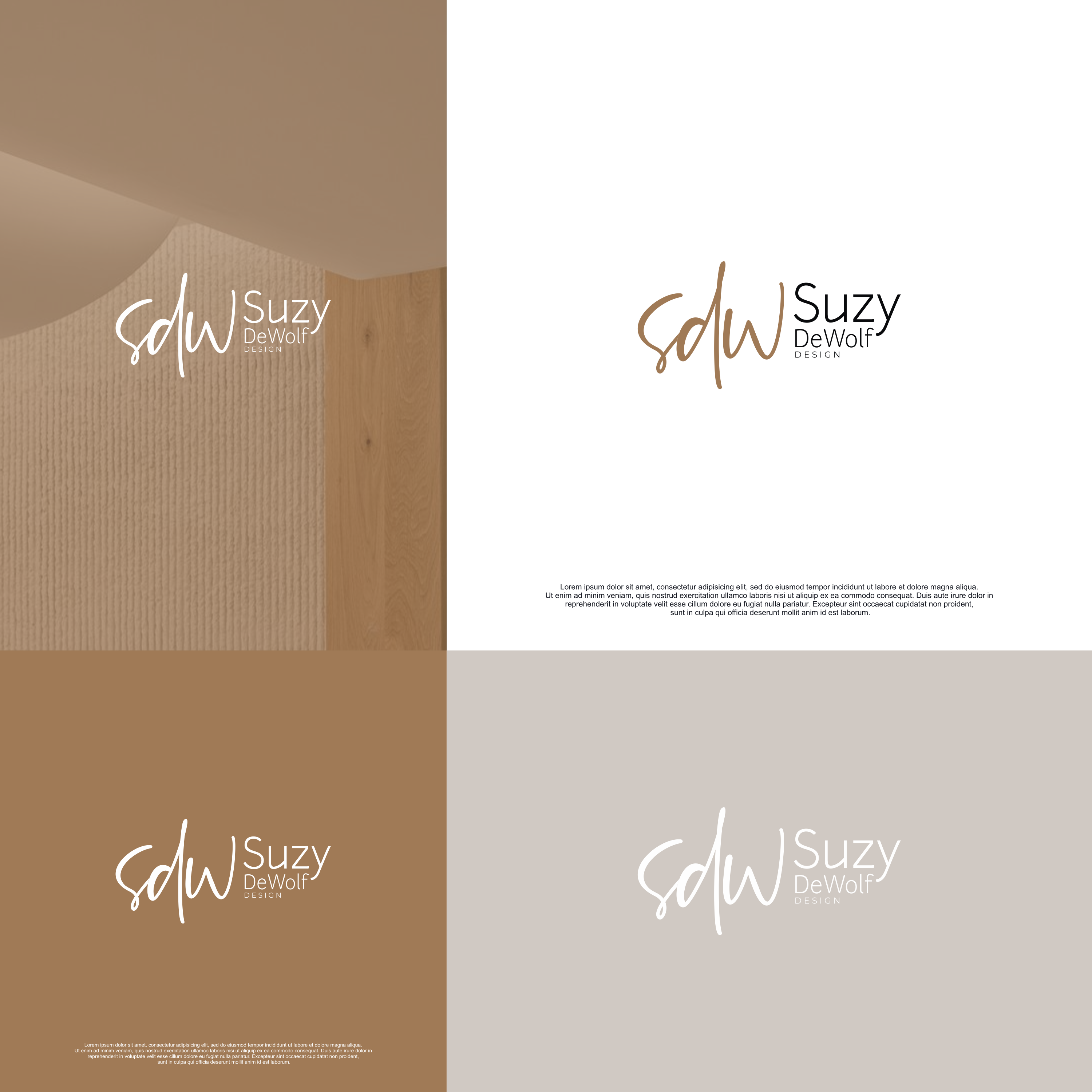 Logo Design by -sae- for Suzy DeWolf Design | Design #29862586