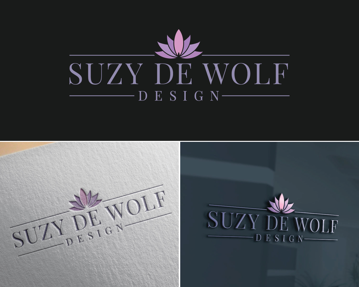Logo Design by Atec for Suzy DeWolf Design | Design #29870833