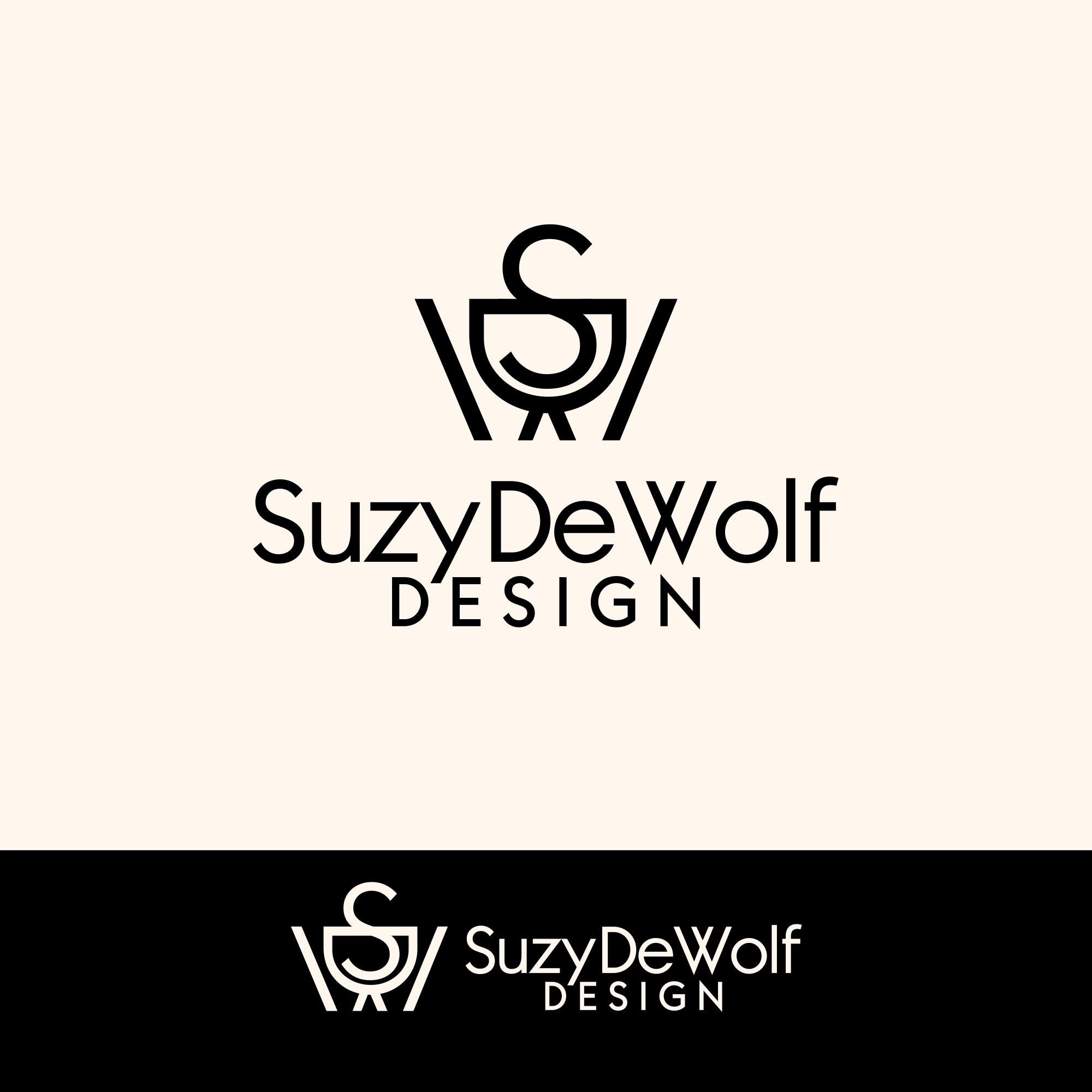 Logo Design by bojboga for Suzy DeWolf Design | Design #29892465