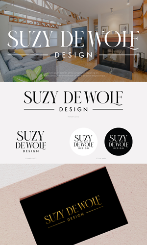 Logo Design by Asya Logo for Suzy DeWolf Design | Design #29865627
