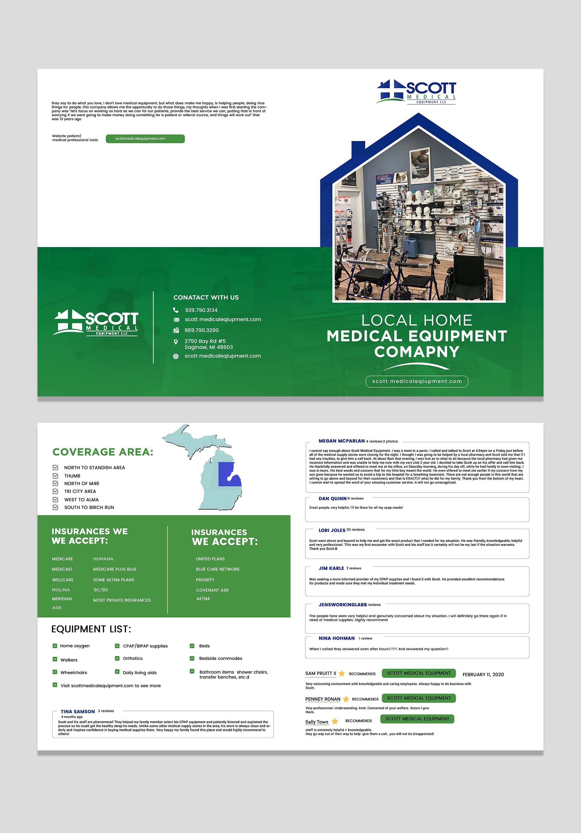 Brochure Design by Design Motion for Scott Medical Equipment llc | Design #29961066