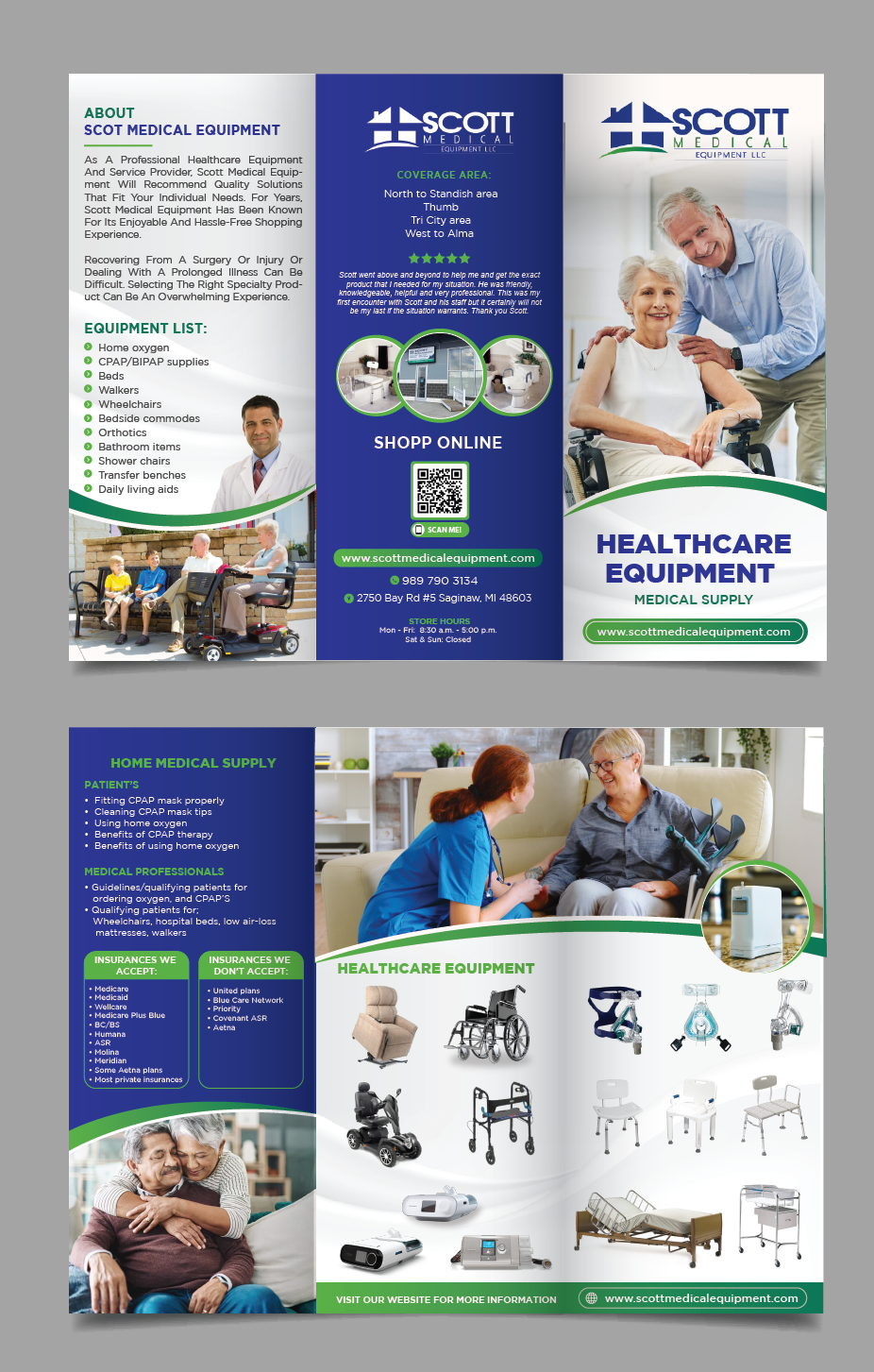 Brochure Design by alex989 for Scott Medical Equipment llc | Design #29872078