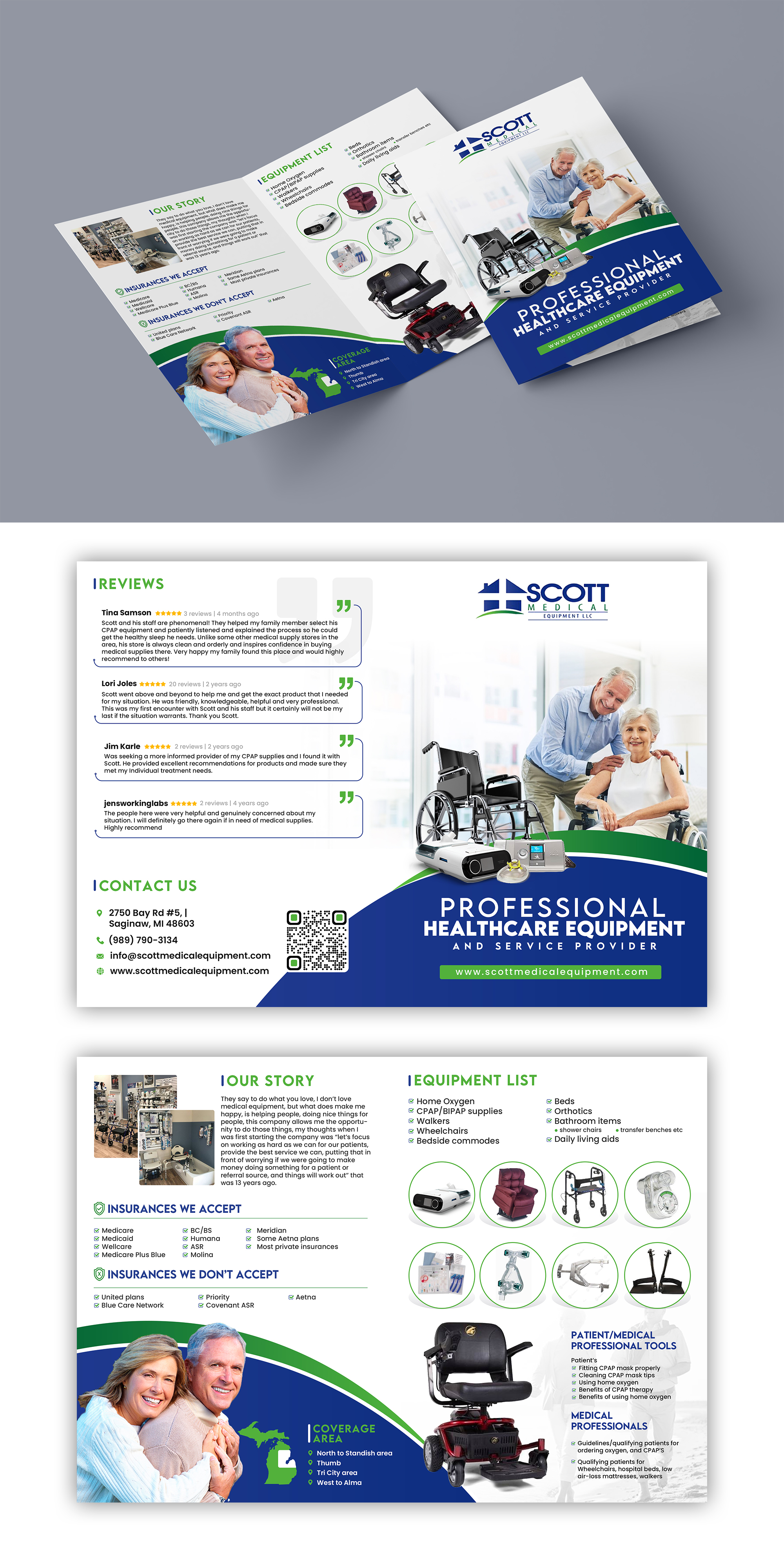 Brochure Design by debdesign for Scott Medical Equipment llc | Design #29864324