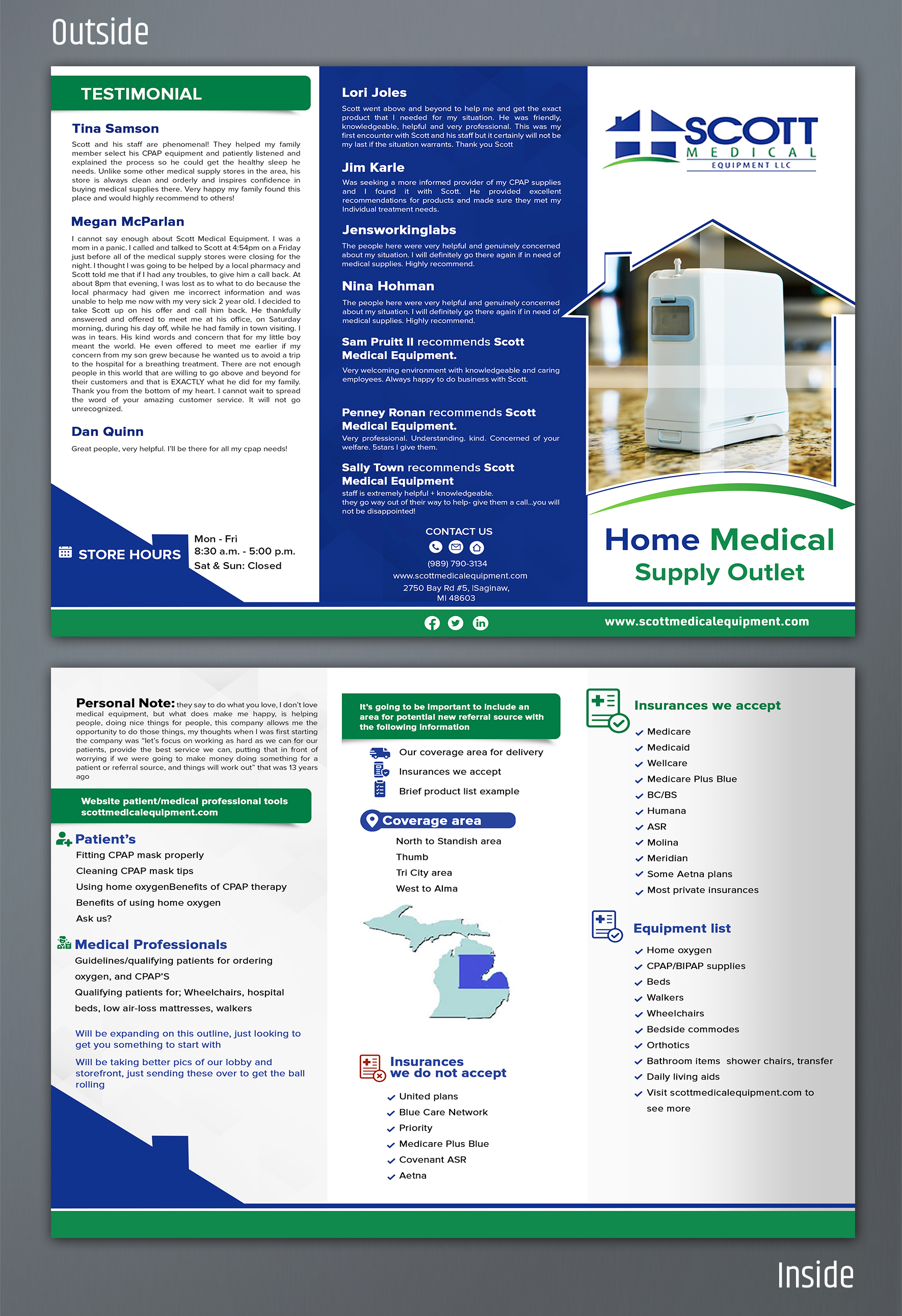 Brochure Design by SAI DESIGNS for Scott Medical Equipment llc | Design #29866515