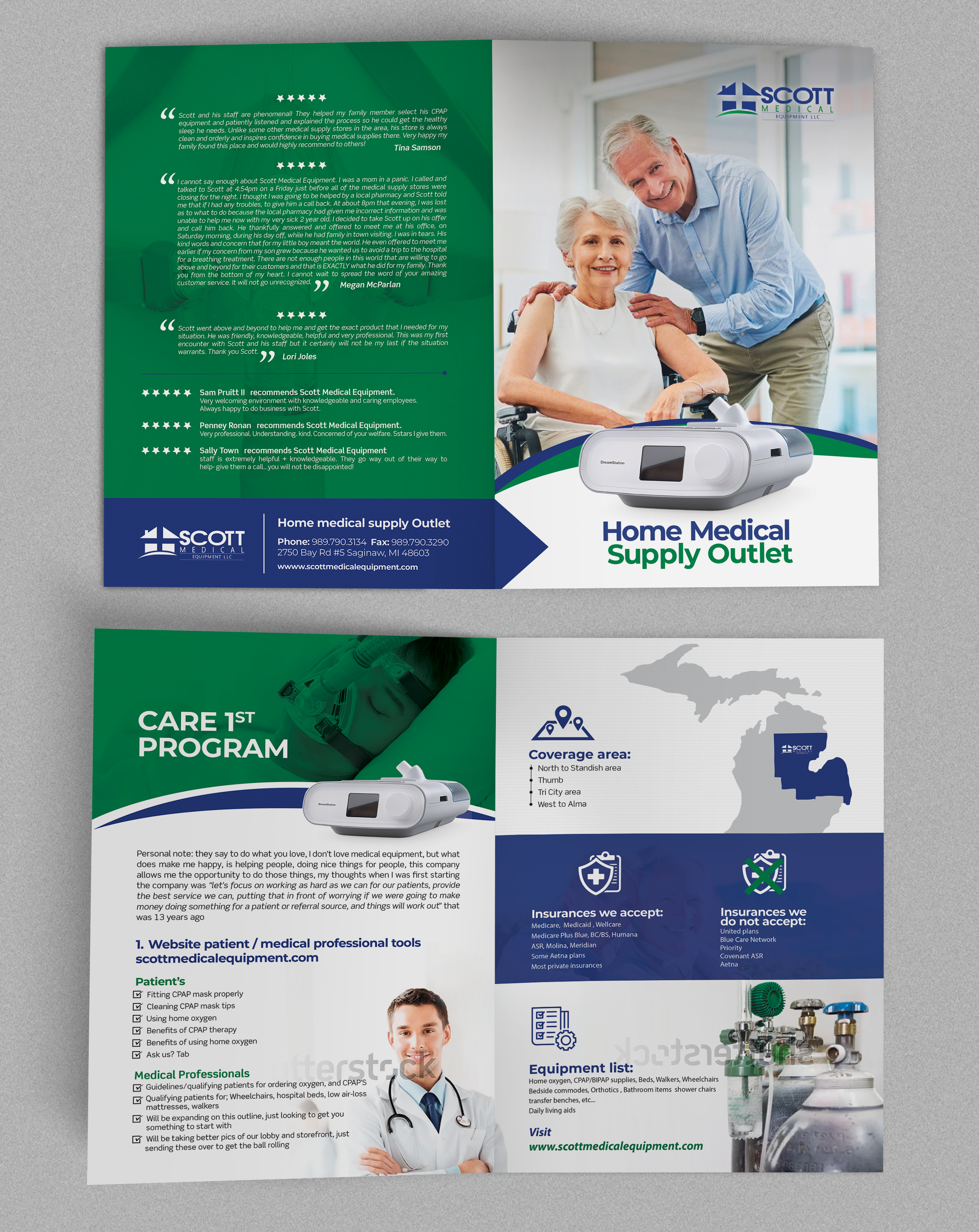 Brochure Design by Mulugeta for Scott Medical Equipment llc | Design #29872126