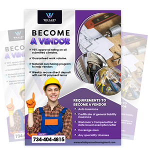 Flyer Design by ivogue for Whaley Asset management LLC | Design #29863974