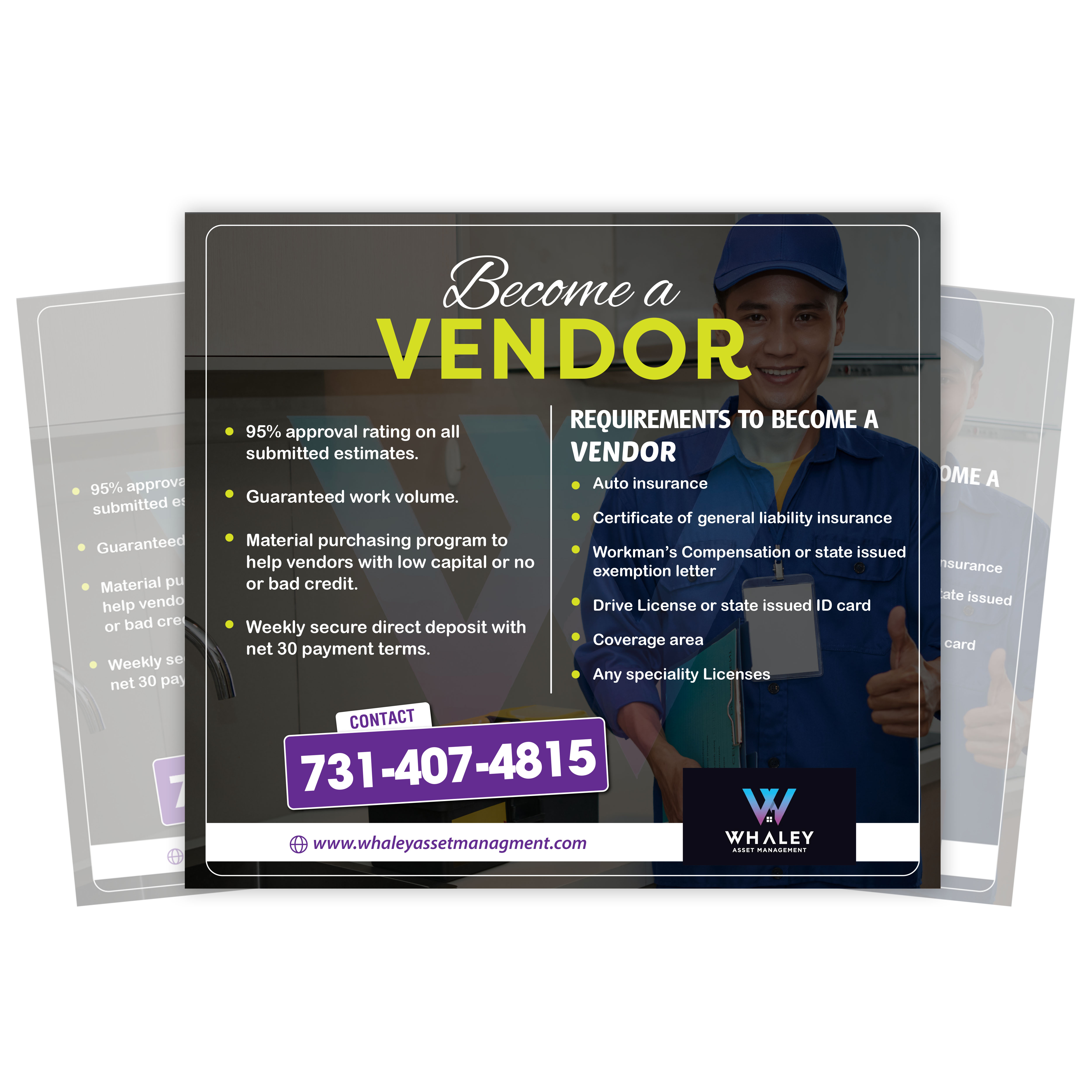 Flyer-Design von ivogue für Whaley Asset management LLC | Design #29869420