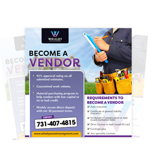 Flyer Design by ivogue for Whaley Asset management LLC | Design: #29869423