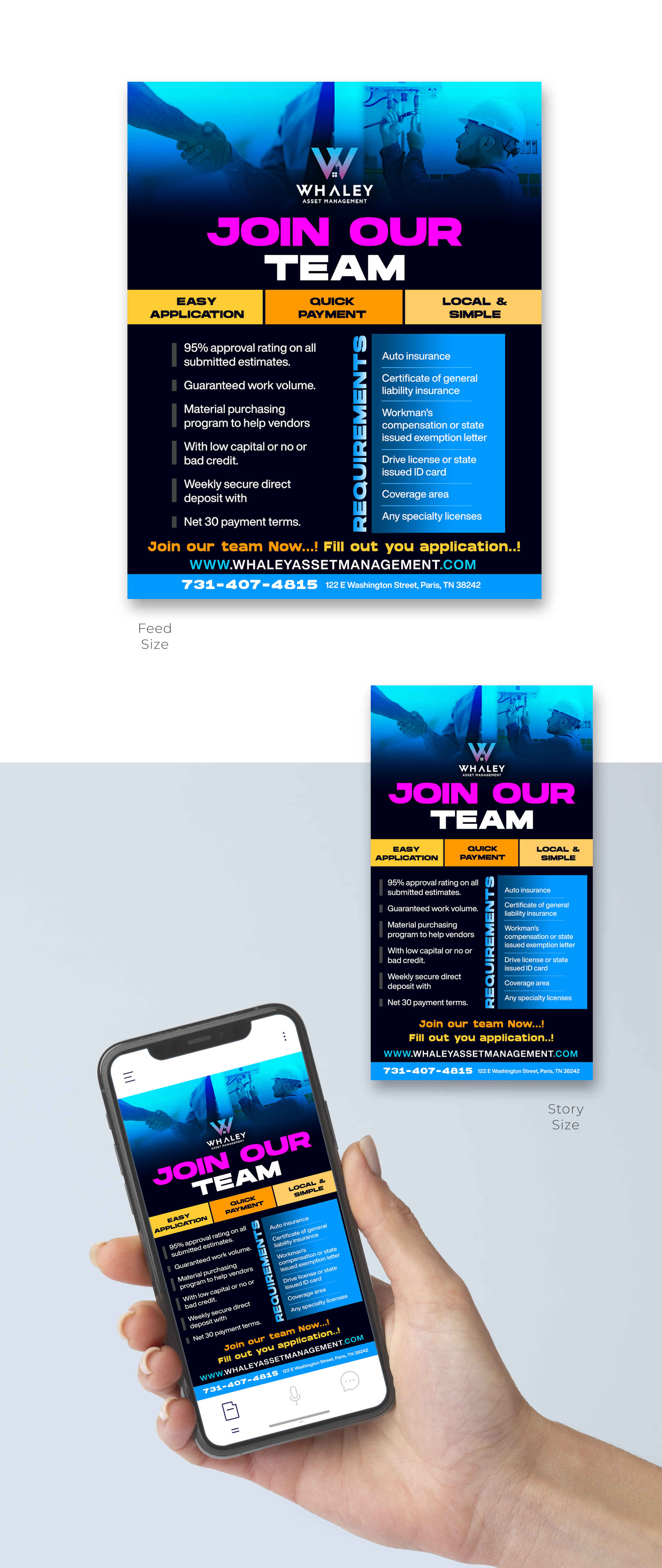 Flyer Design by mscreations.lk for Whaley Asset management LLC | Design #29890137