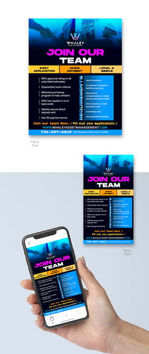 Flyer Design by mscreations.lk for Whaley Asset management LLC | Design: #29890137