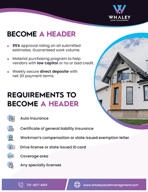 Flyer Design by Zohaib Bilal for Whaley Asset management LLC | Design: #29899960