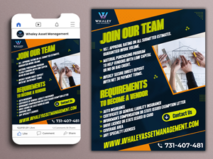Flyer Design by Tomi and Edó for Whaley Asset management LLC | Design: #29872347