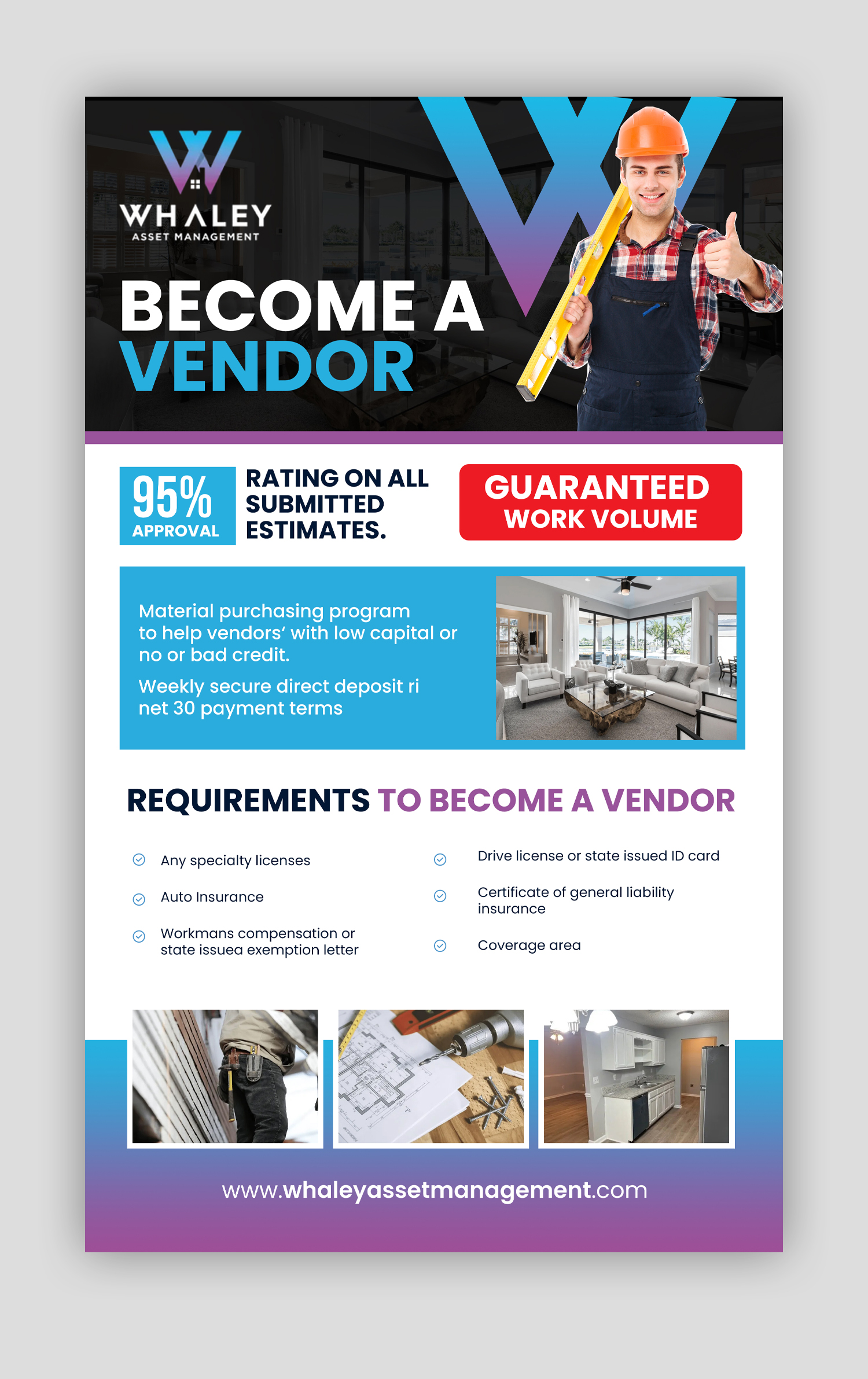 Flyer Design by debdesign for Whaley Asset management LLC | Design #29866572