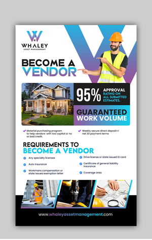 Flyer Design by debdesign for Whaley Asset management LLC | Design: #29867087