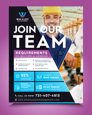 Flyer Design by DesignGenie for Whaley Asset management LLC | Design: #29899750