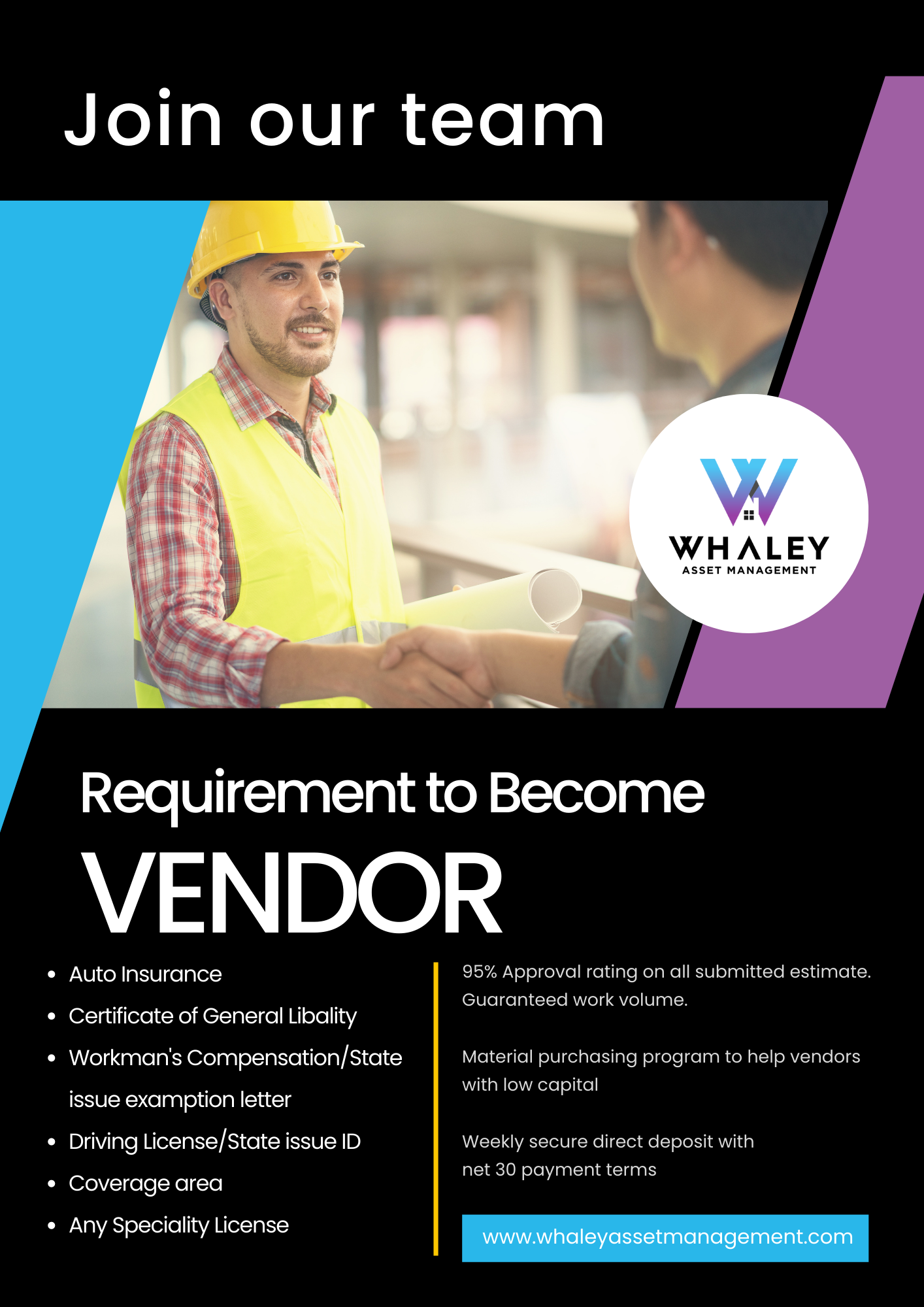 Flyer Design by GraphicSujit for Whaley Asset management LLC | Design #29873858