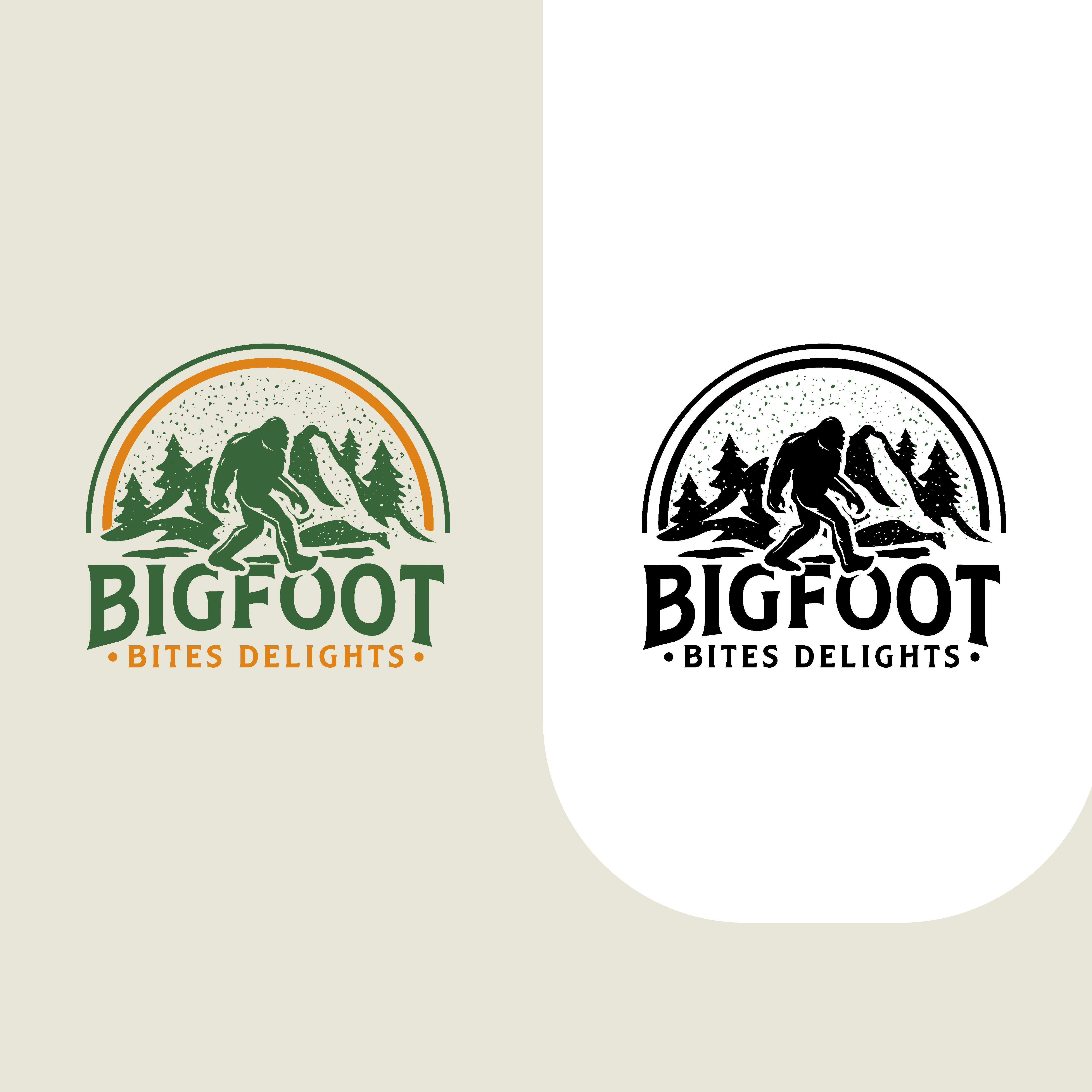 Logo-Design von HaerType für BigFoot Bites Delights | Design #29905552