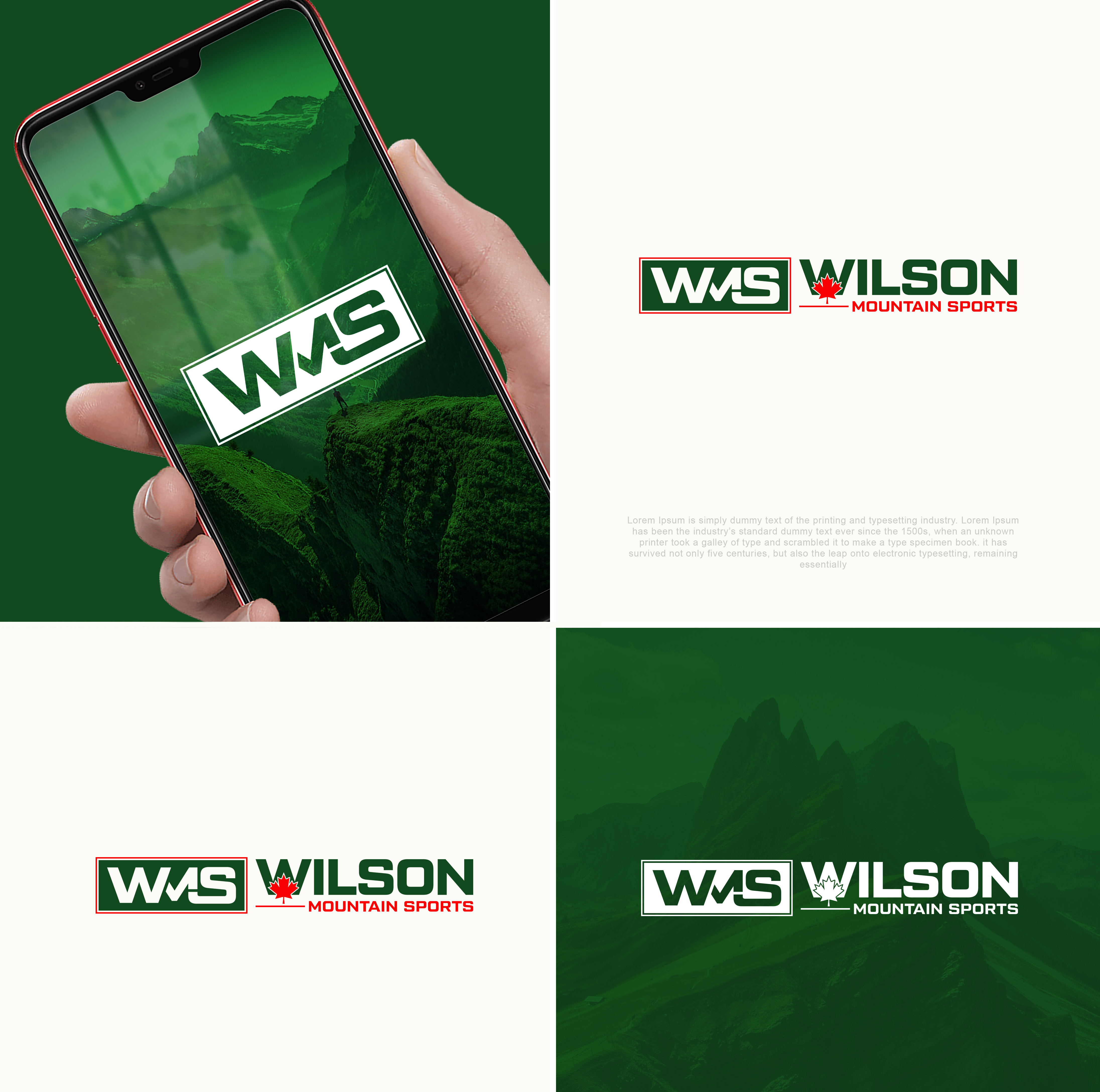 Logo Design by aexo for Wilson Mountain Sports | Design #29869807