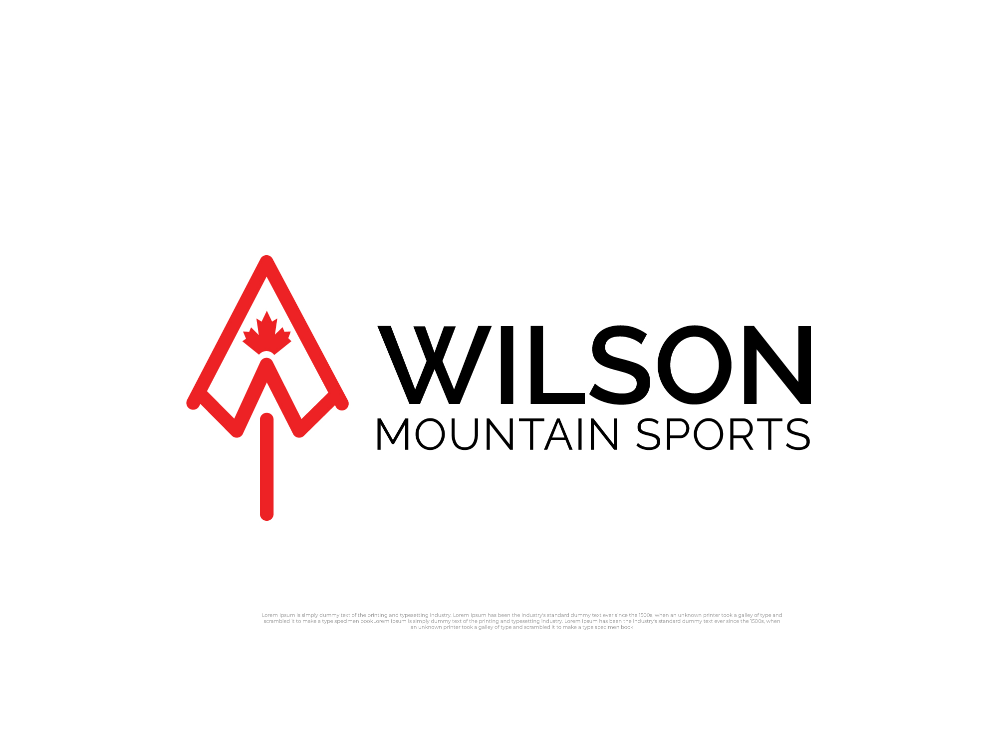 Logo Design by Paras Bali for Wilson Mountain Sports | Design #29906114