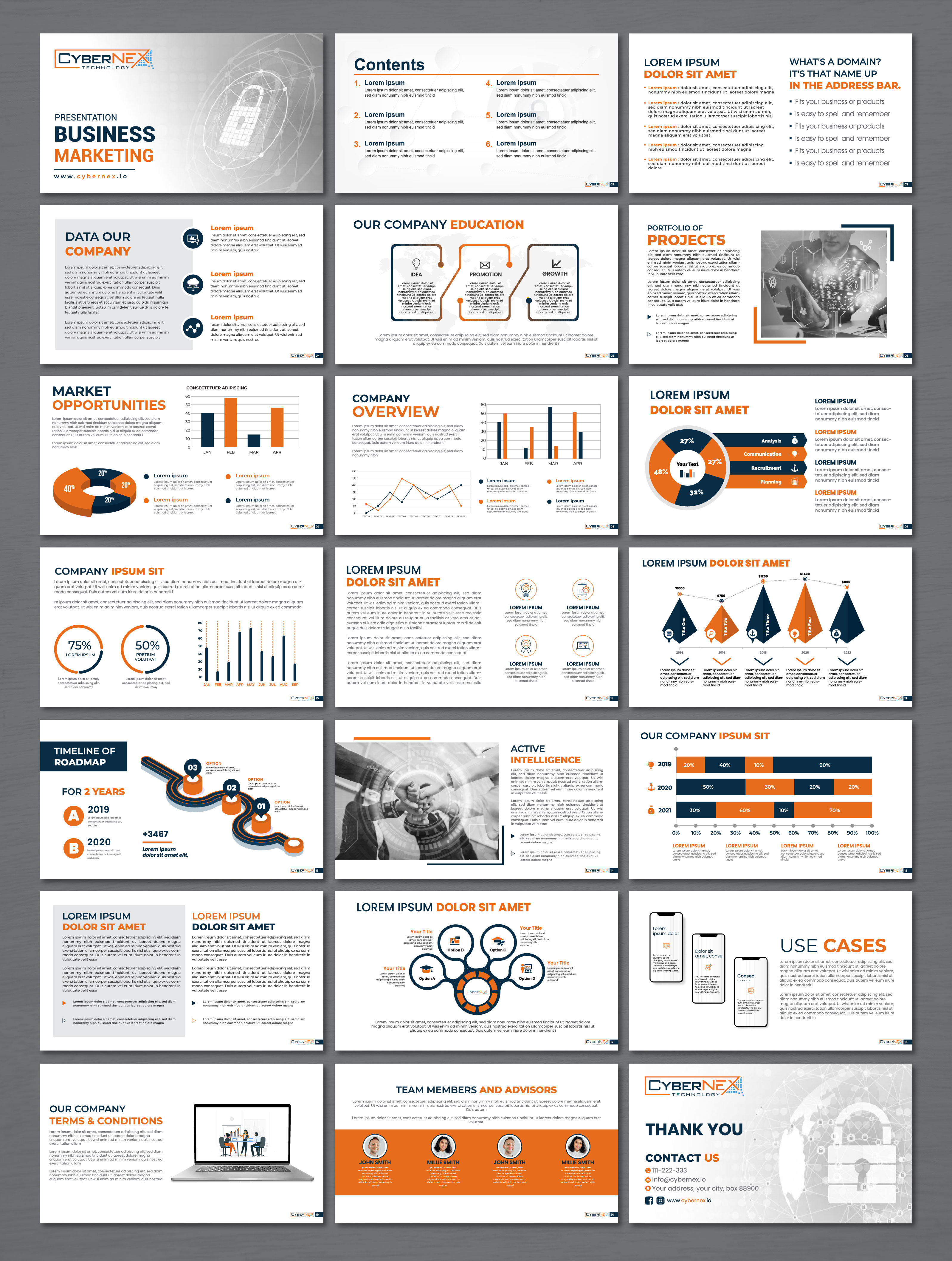 PowerPoint Design by artbitin for CyberNEX | Design #29879662