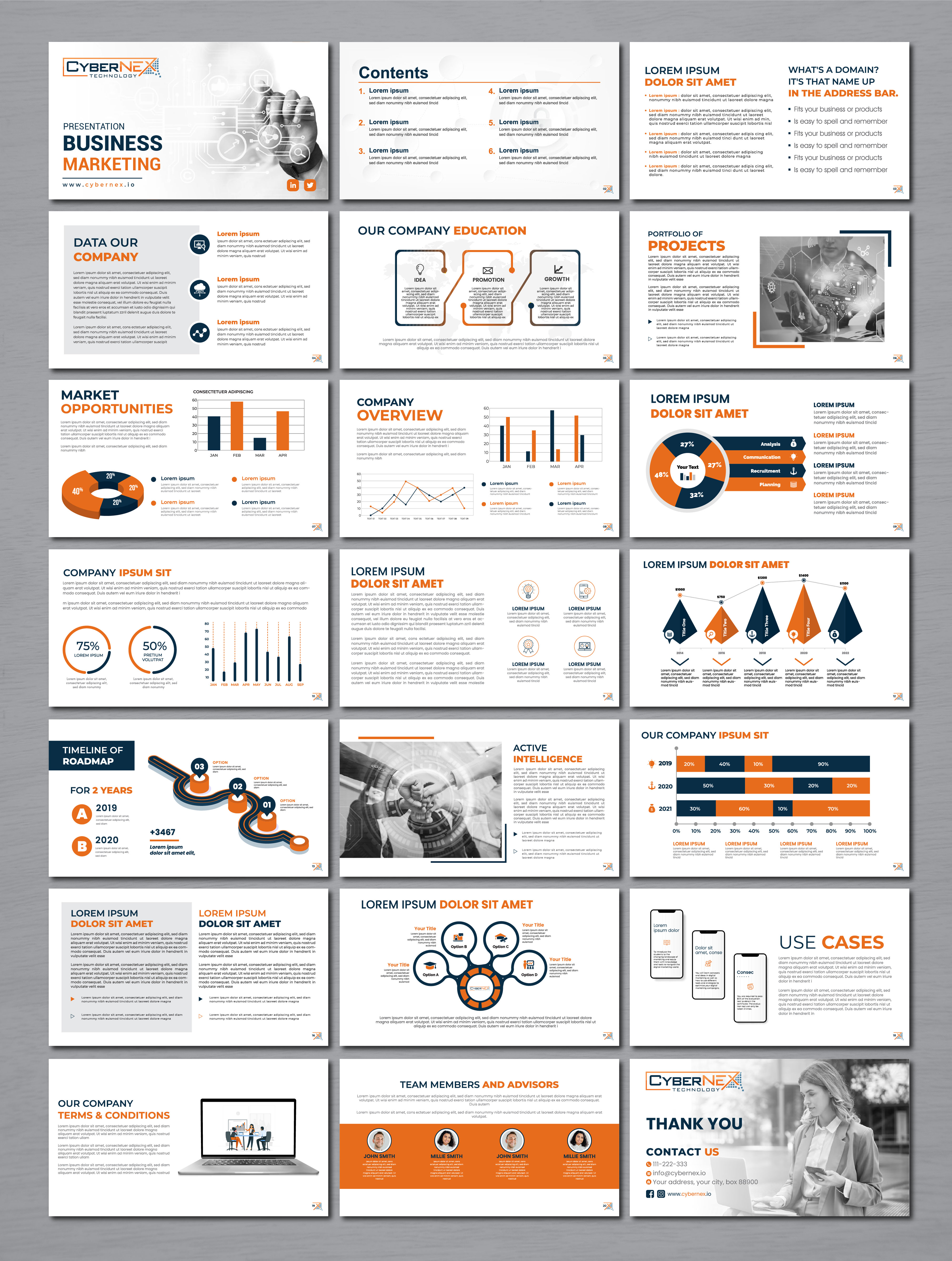 PowerPoint Design by artbitin for CyberNEX | Design #29884101