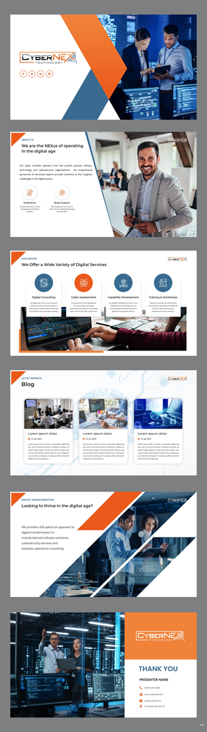 Design de PowerPoint par pb pour CyberNEX | Design : #29872541