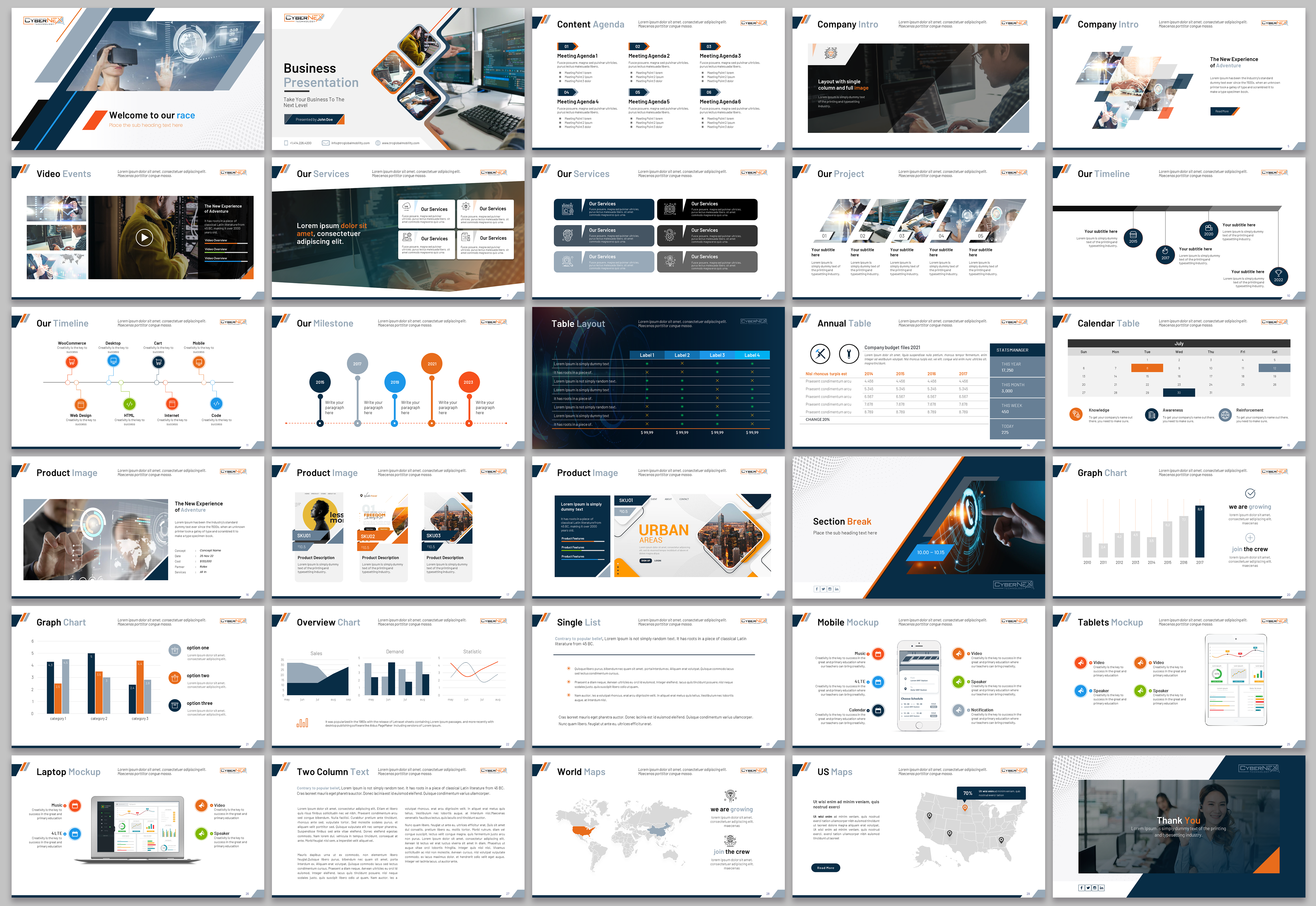 PowerPoint Design by agdesign for CyberNEX | Design #29880931